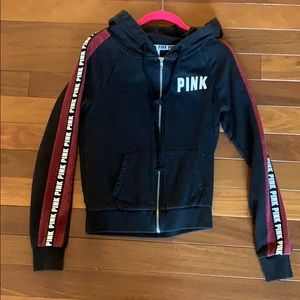 VS Pink Black Zip up